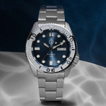 Islander Automatic Dive Watch with Bracelet, Double-Domed AR Sapphire Crystal, and Embossed Ceramic Bezel Insert #ISL-18